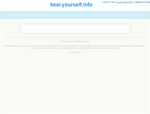 Tablet Screenshot of heal-yourself.info